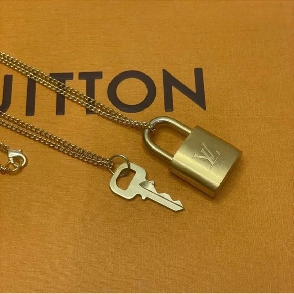 Authentic Louis Vuitton Lock and Key Necklaces - Picture 4 of 5